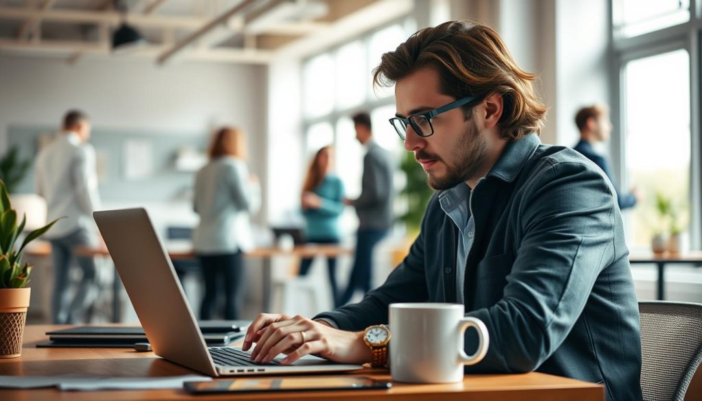 SMM-менеджер за роботою SMM-менеджер за роботою