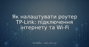 Як налаштувати роутер TP-Link: підключення інтернету та Wi-Fi